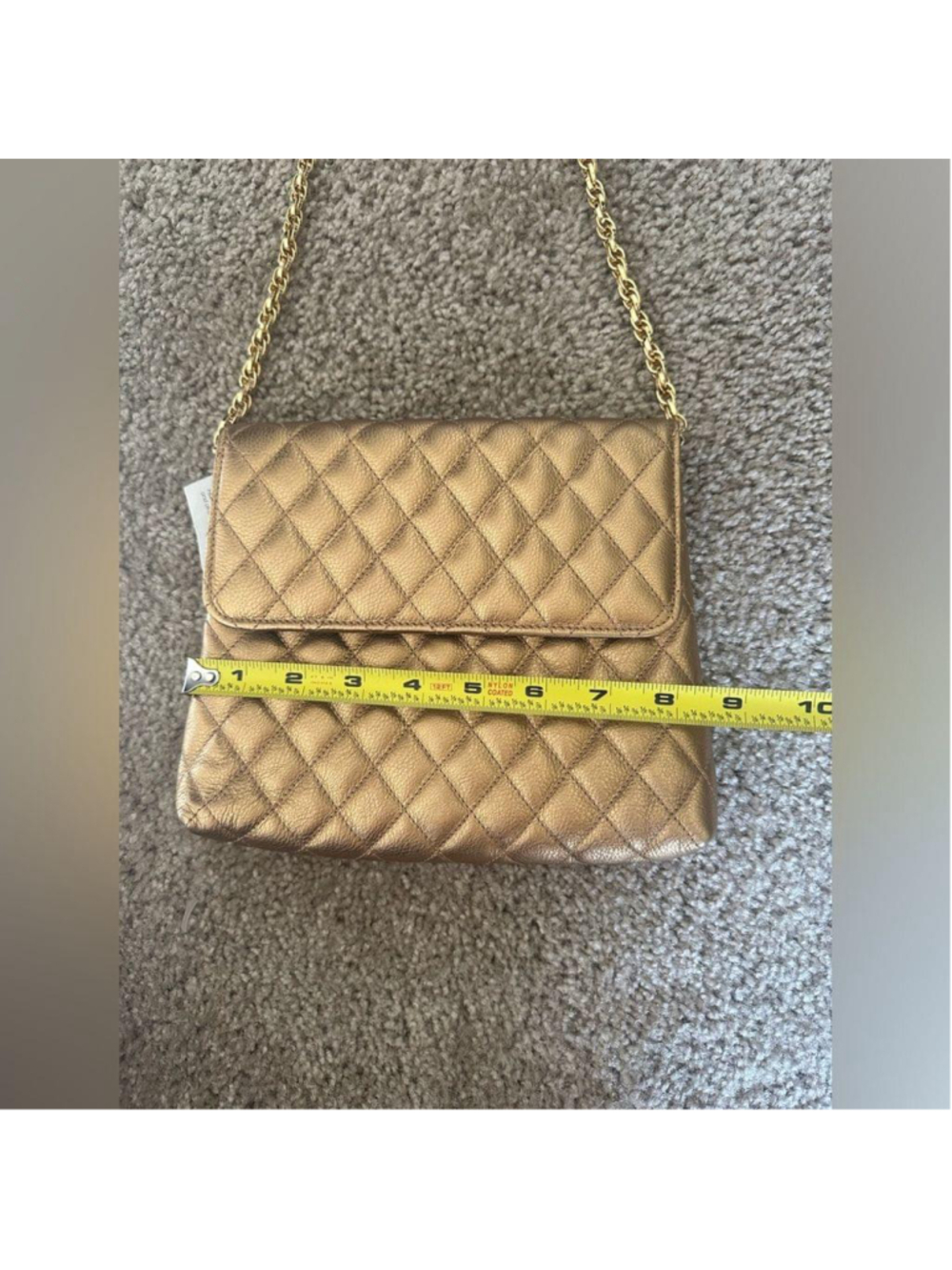 Lanzetti Italy Gold Chain Crossbody Purse - Picture 13 of 13